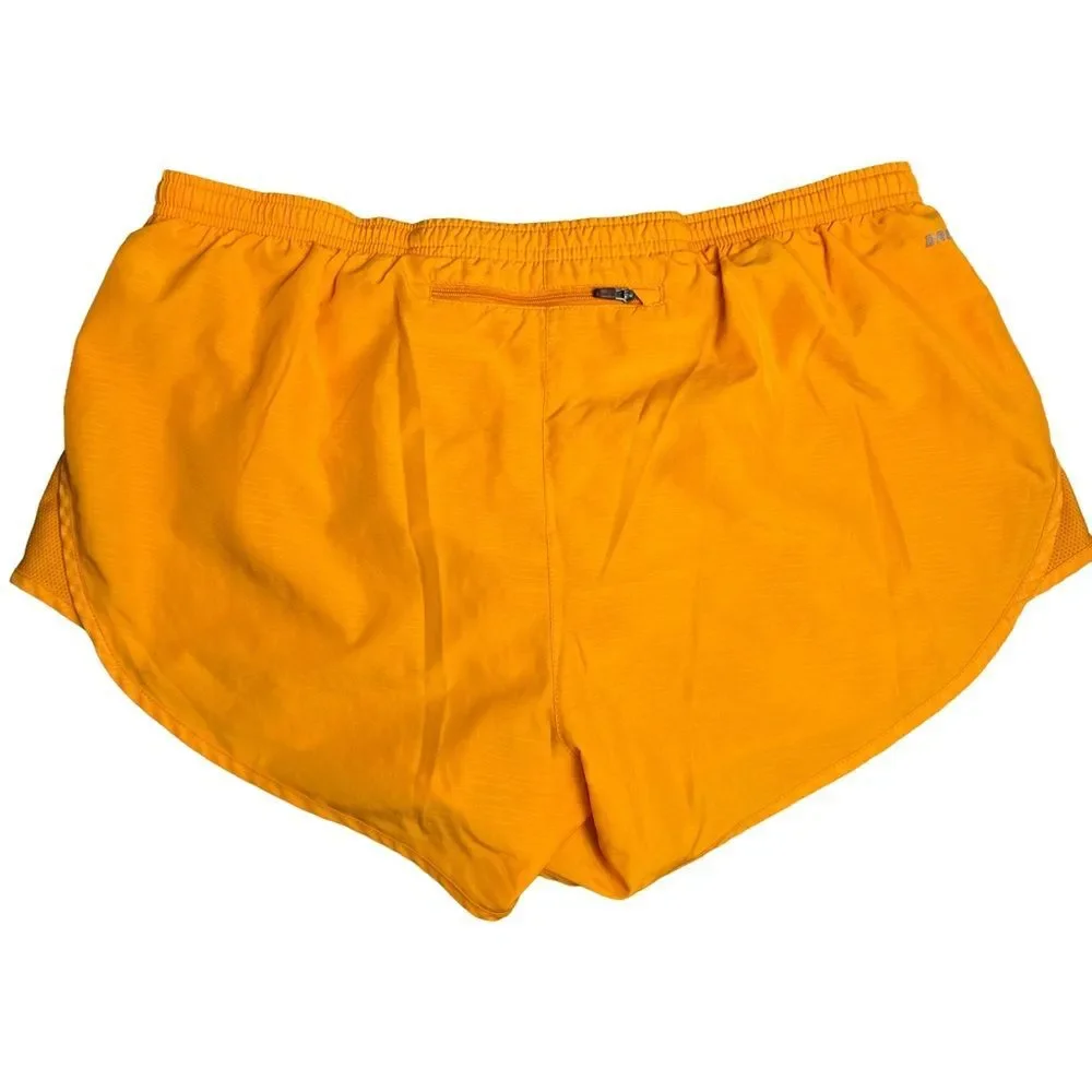 Nike Dri-Fit Running Shorts Bright Orange Size Large Athletic Gym